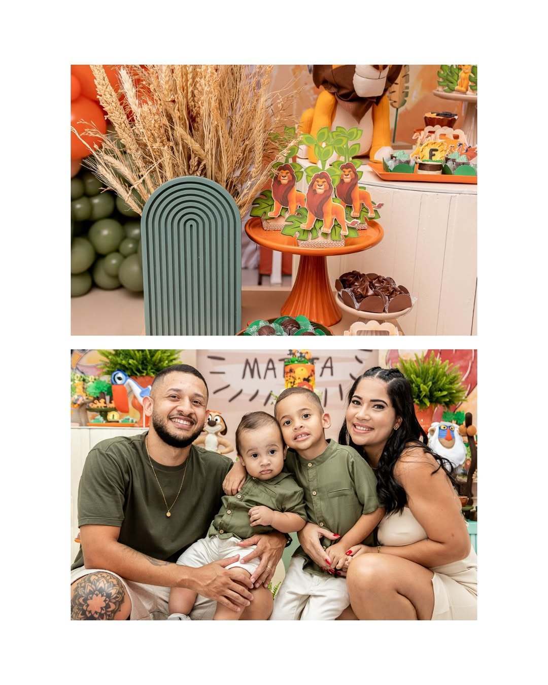 FESTA INFANTIL COM O TEMA REI LEÃO E SAFARI