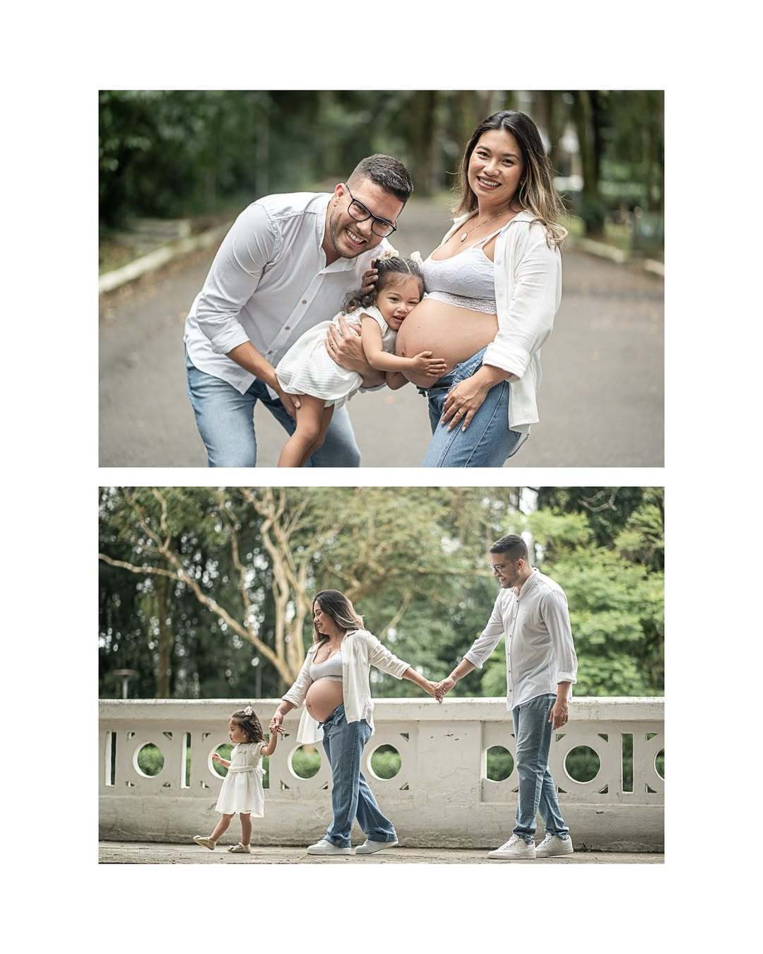 ENSAIO DE GESTANTE EM FAMILIA NO JARDIM BOTÂNICO DE SANTOS-SP