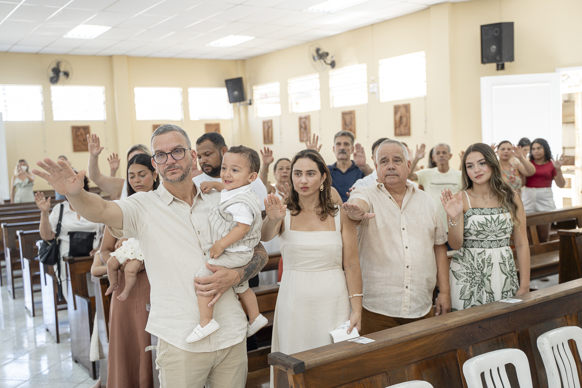 BATIZADO NA IGREJA NOSSA SENHORA DAS GRAÇAS - SÃO VICENTE-SP