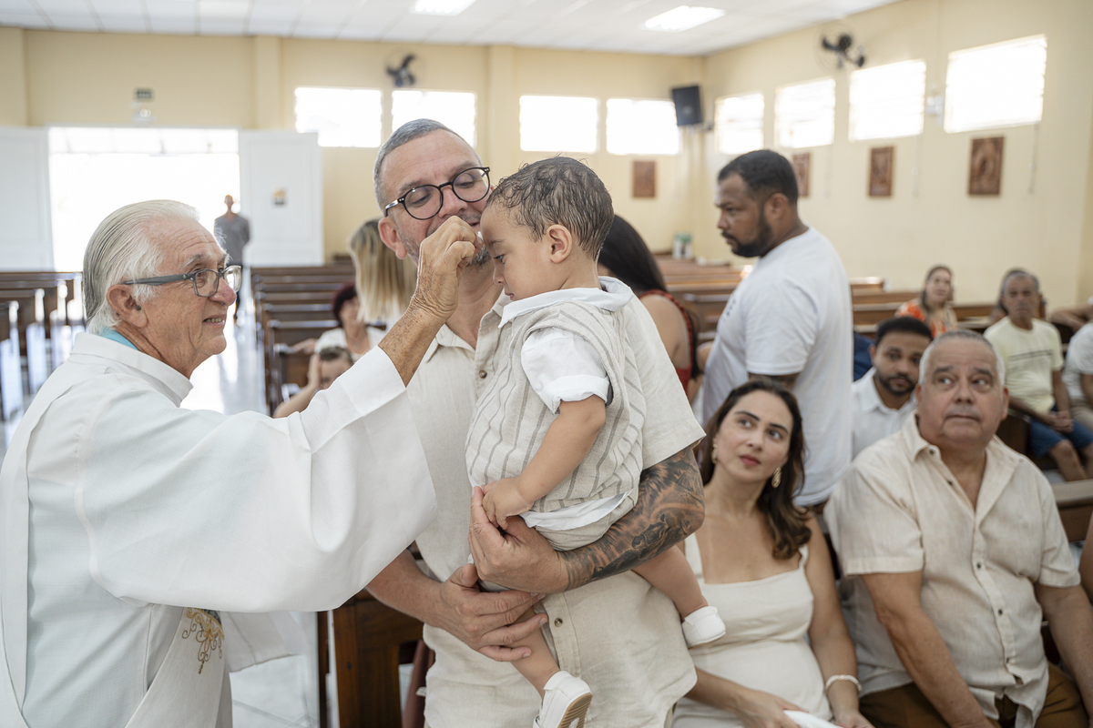 BATIZADO NA IGREJA NOSSA SENHORA DAS GRAÇAS - SÃO VICENTE-SP