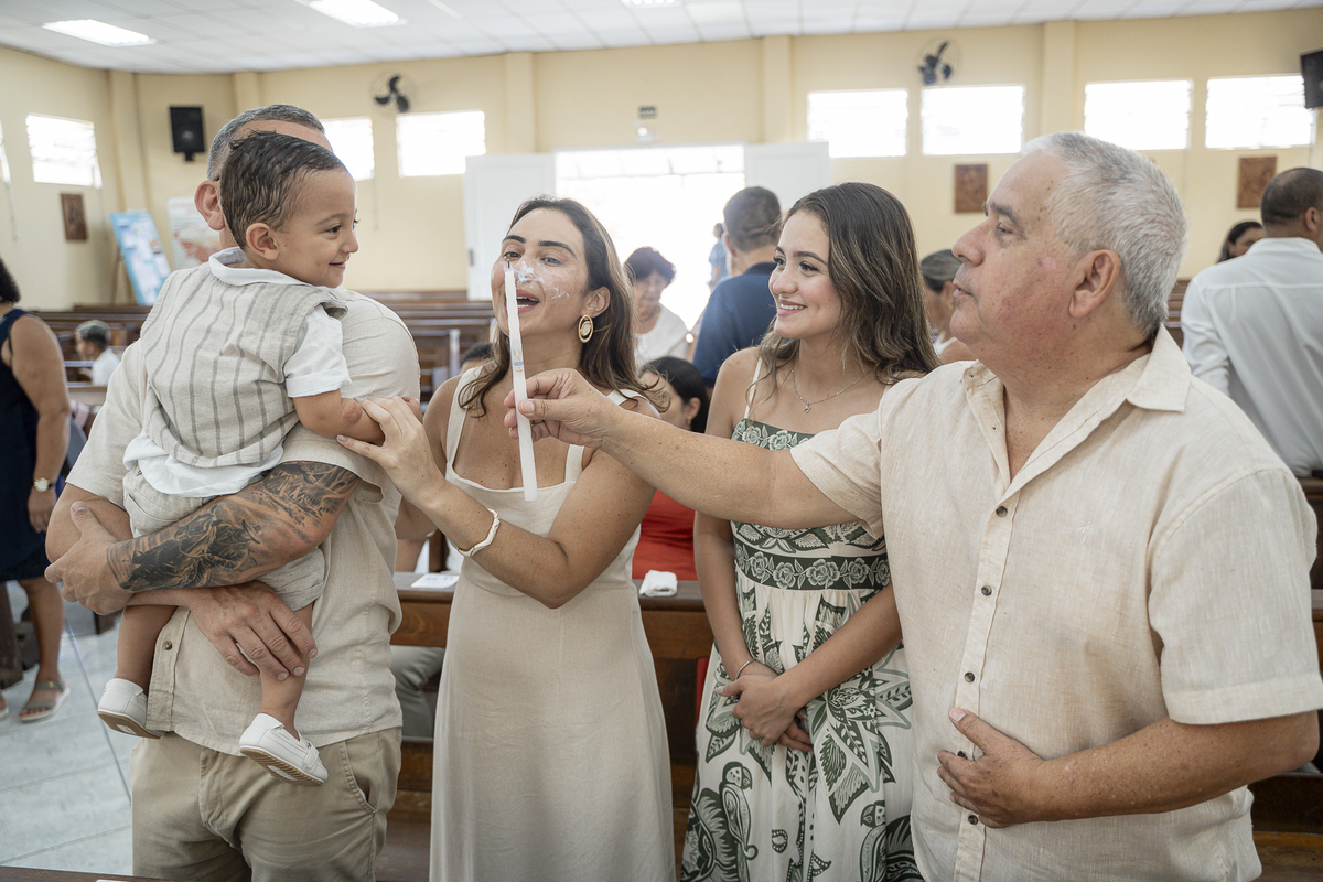 BATIZADO NA IGREJA NOSSA SENHORA DAS GRAÇAS - SÃO VICENTE-SP