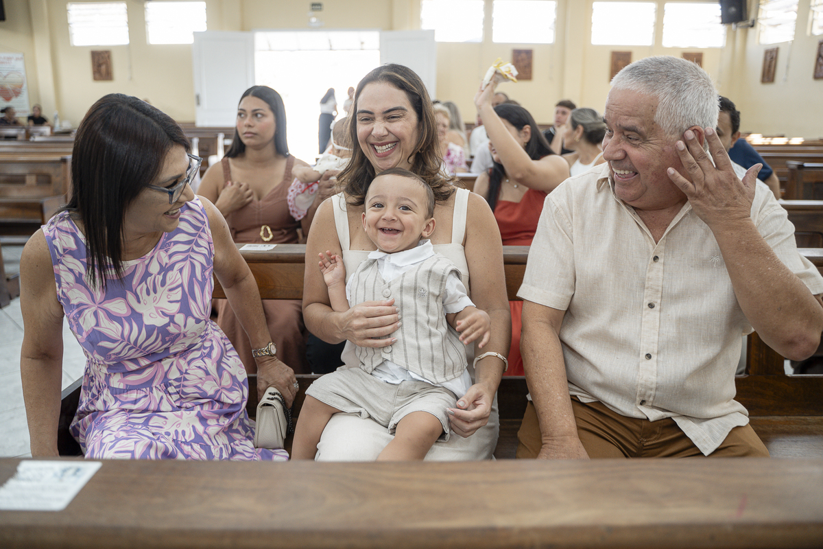 BATIZADO NA IGREJA NOSSA SENHORA DAS GRAÇAS - SÃO VICENTE-SP