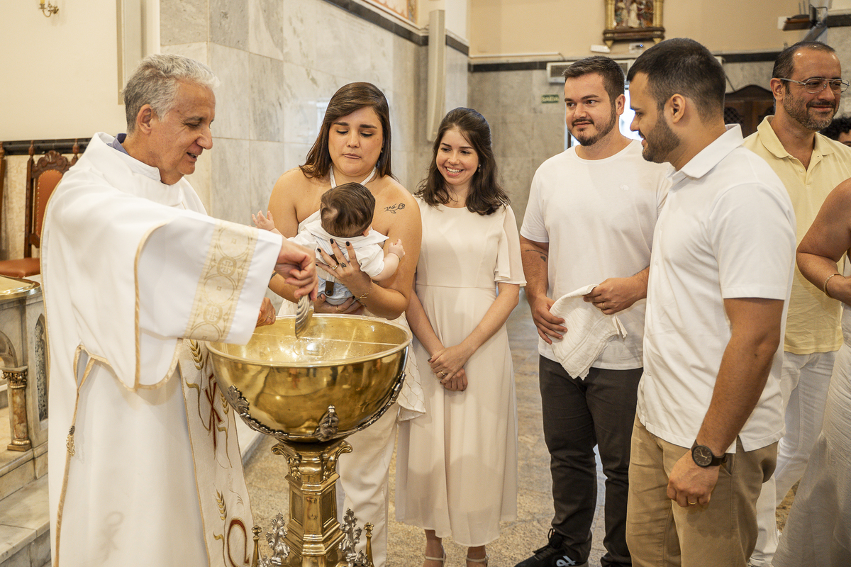 BATIZADO NA PAROQUIA NOSSA SENHORA DO ROSÁRIO DE POMPÉIA - SANTOS-SP
