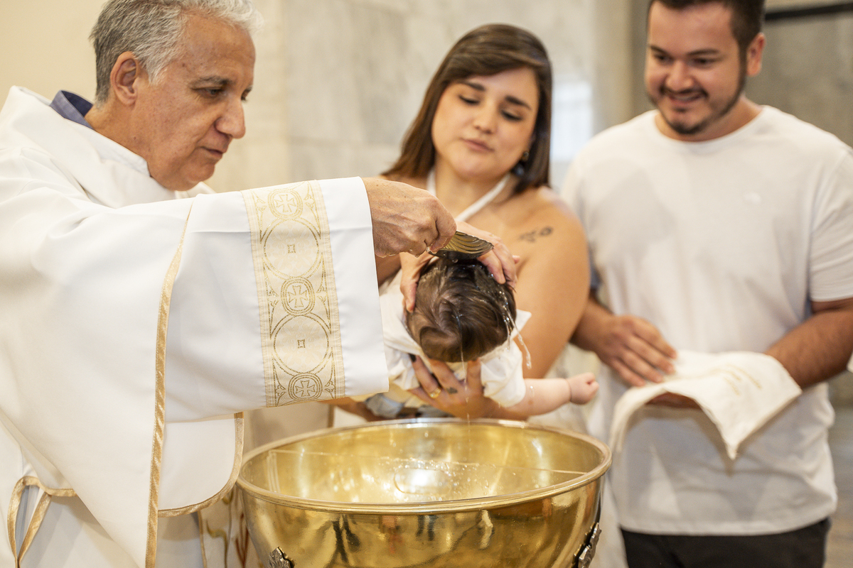BATIZADO NA PAROQUIA NOSSA SENHORA DO ROSÁRIO DE POMPÉIA - SANTOS-SP