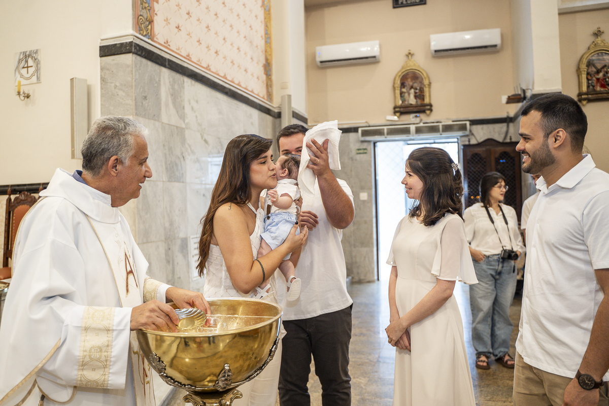 BATIZADO NA PAROQUIA NOSSA SENHORA DO ROSÁRIO DE POMPÉIA - SANTOS-SP