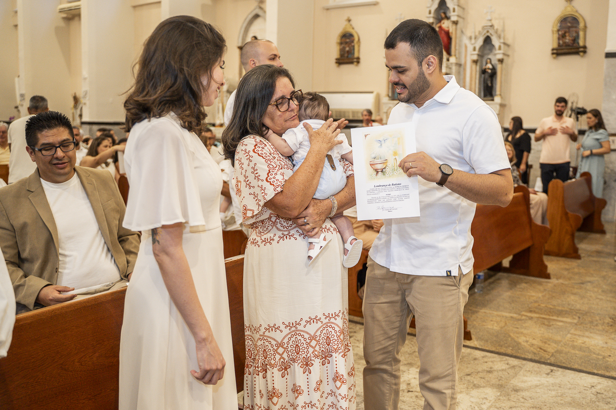 BATIZADO NA PAROQUIA NOSSA SENHORA DO ROSÁRIO DE POMPÉIA - SANTOS-SP