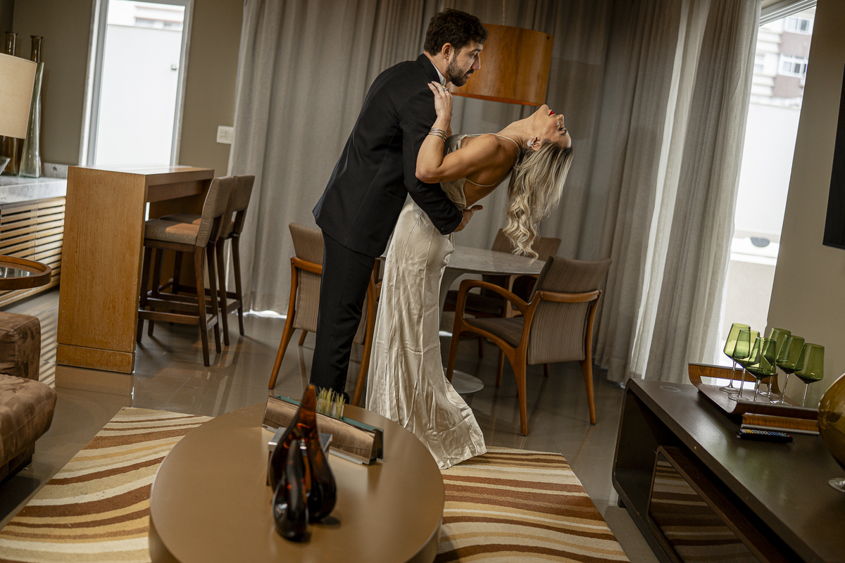 ENSAIO DE CASAL NO HOTEL PARQUE BALNEÁRIO - SANTOS-SP