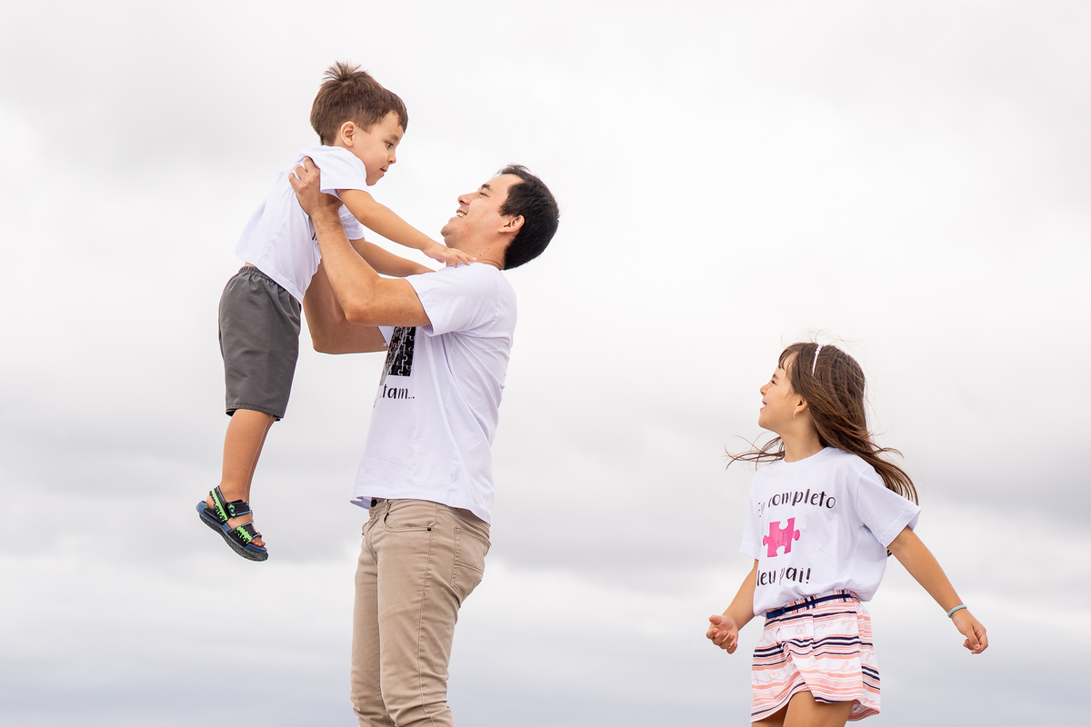 pai e filhos