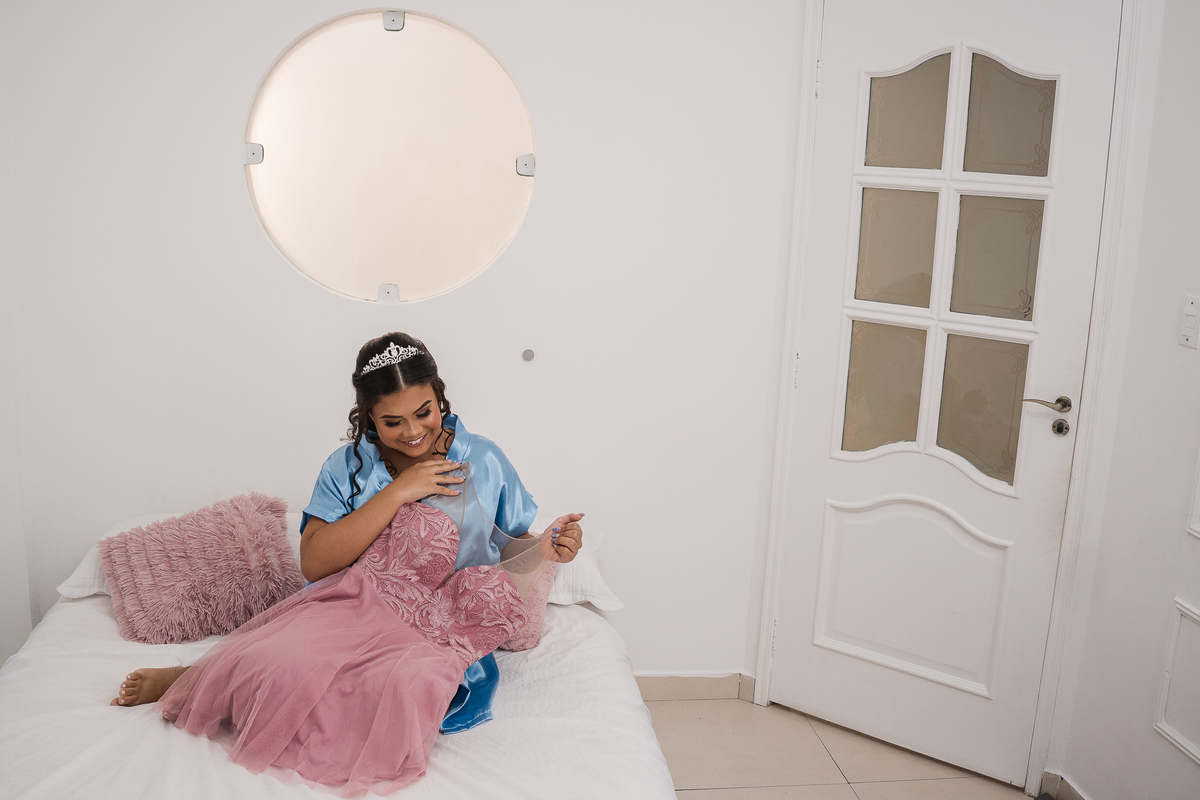 vestido de debutante