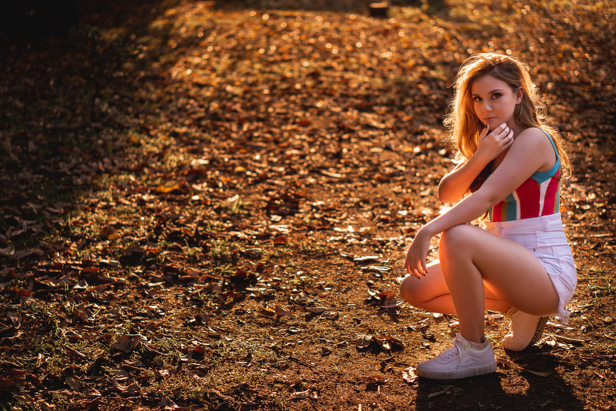 ensaio de 15 anos no jardim botânico