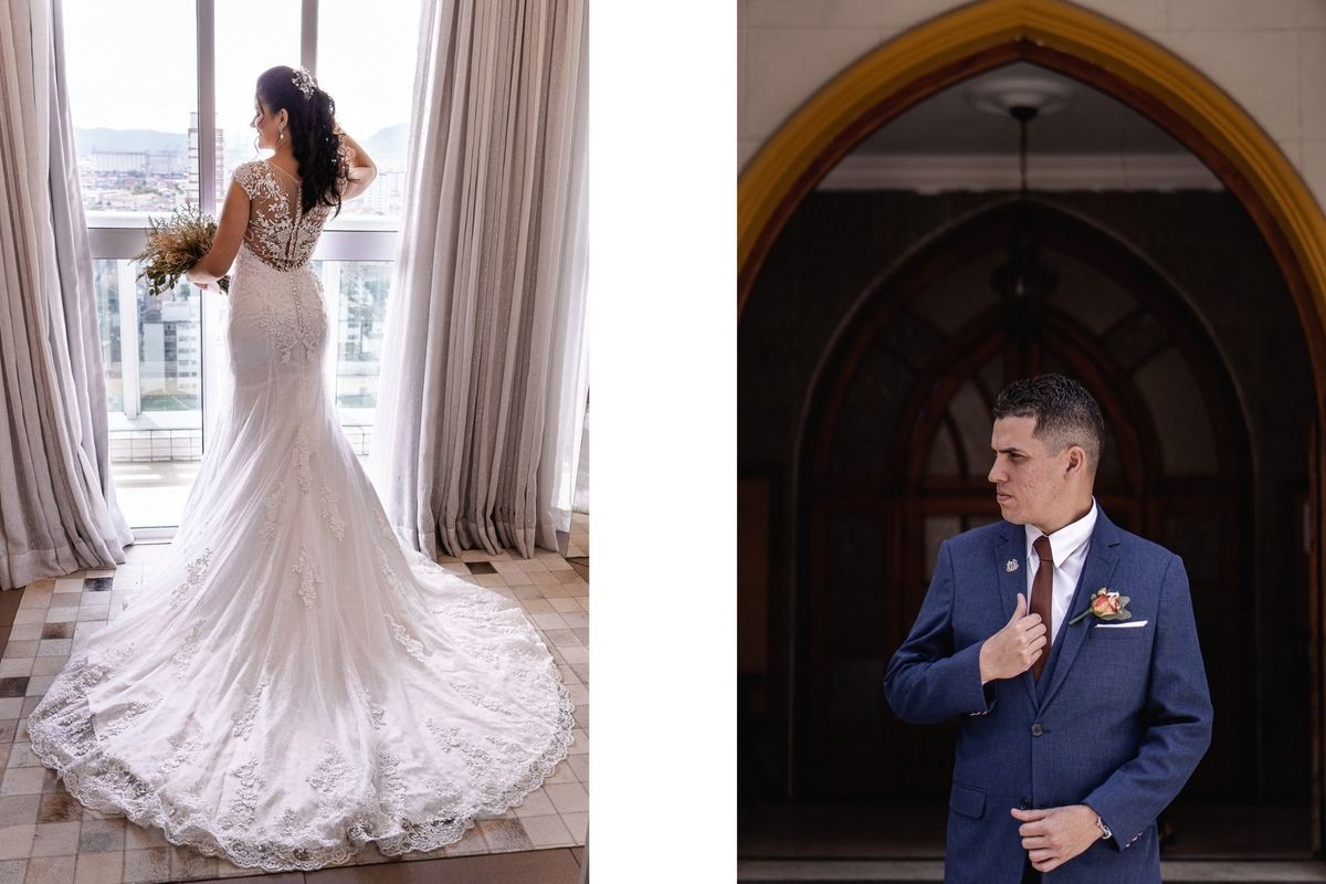 inspiracao para vestido de noiva 
terno azul de noivo