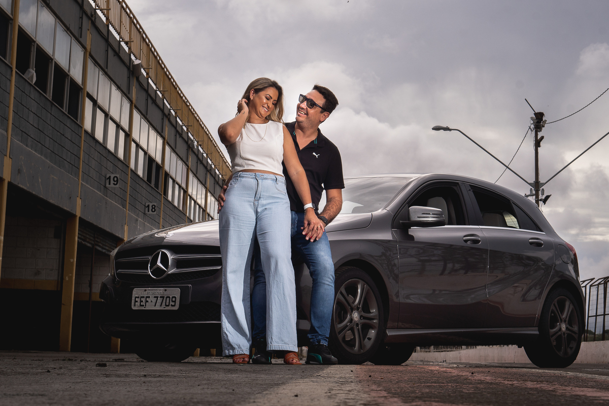 ensaio de casal no autodromo do parana