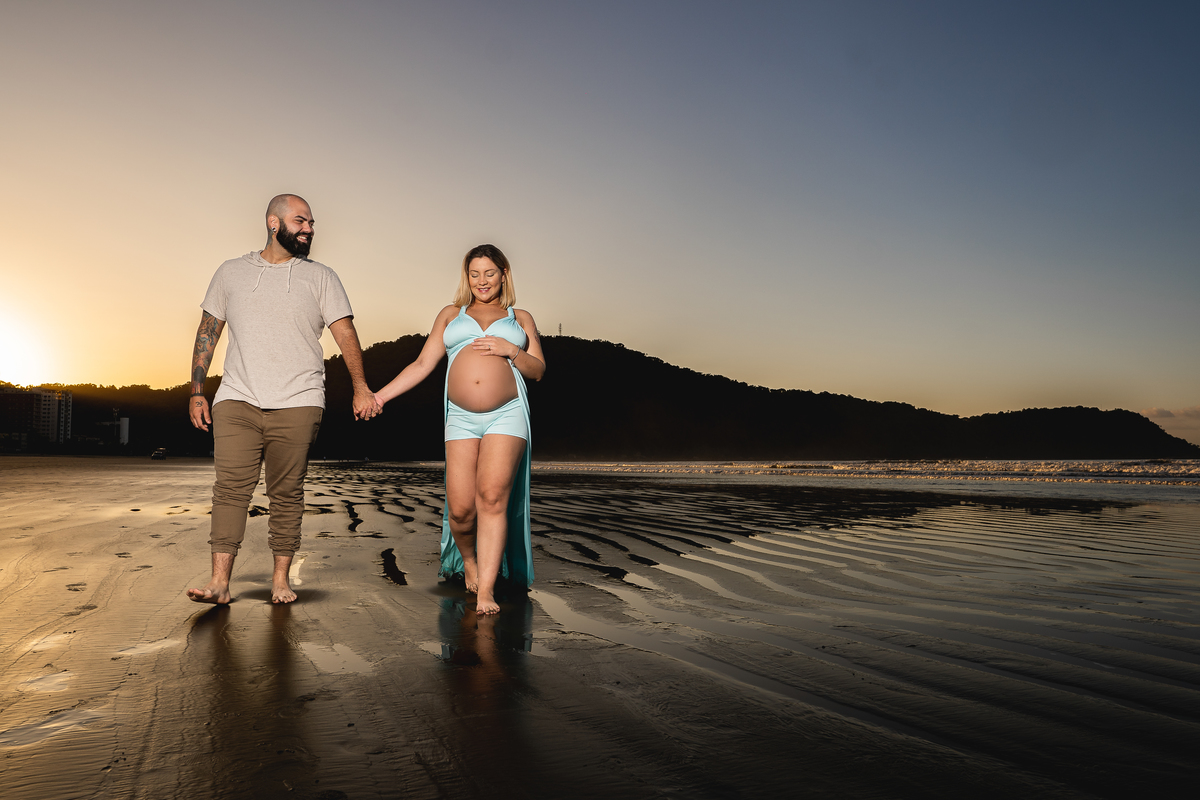 AMANHECER NA PRAIA GRANDE