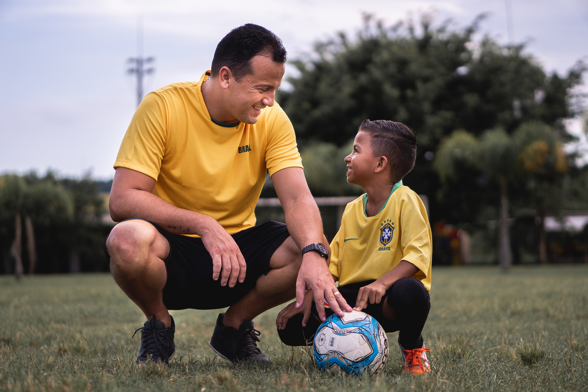 PAI E FILHO FUTEBOL