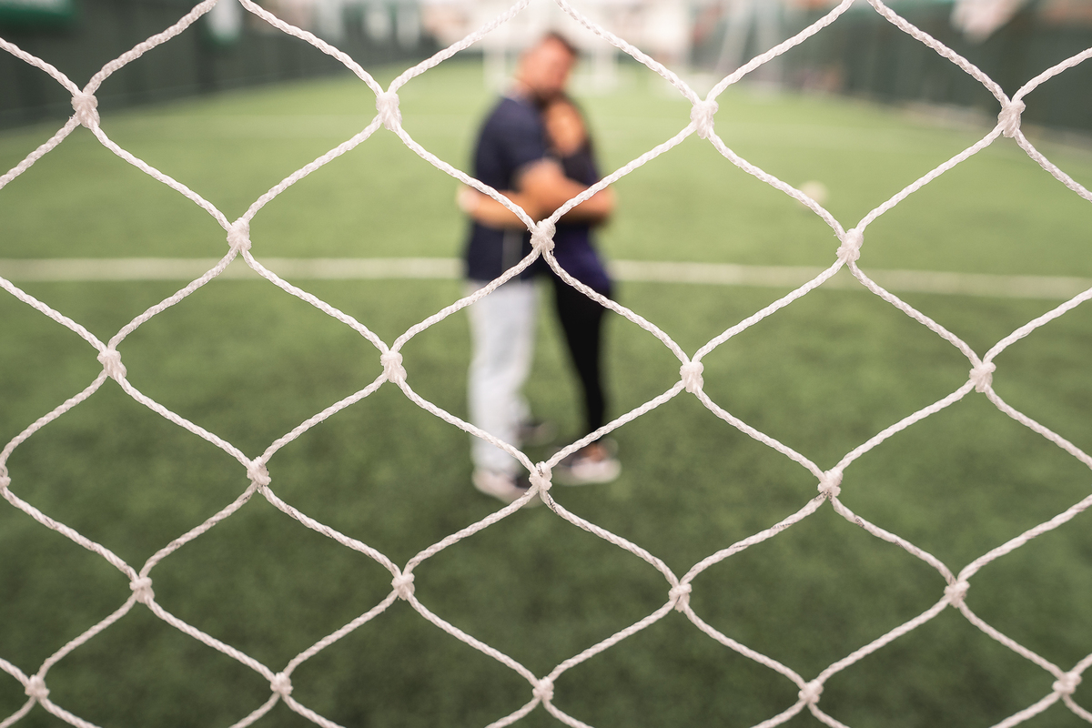 ENSAIO PRE WEDDING TEMA FUTEBOL