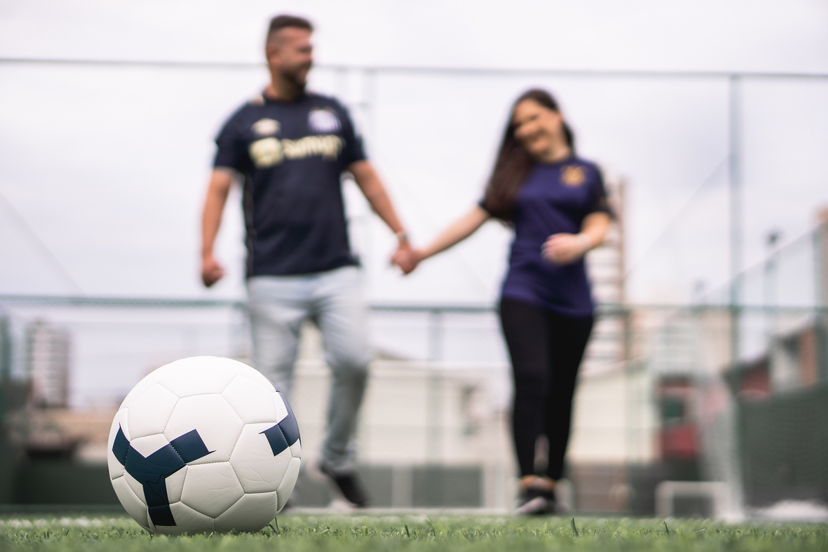 ENSAIO DE CASAL TEMA FUTEBOL