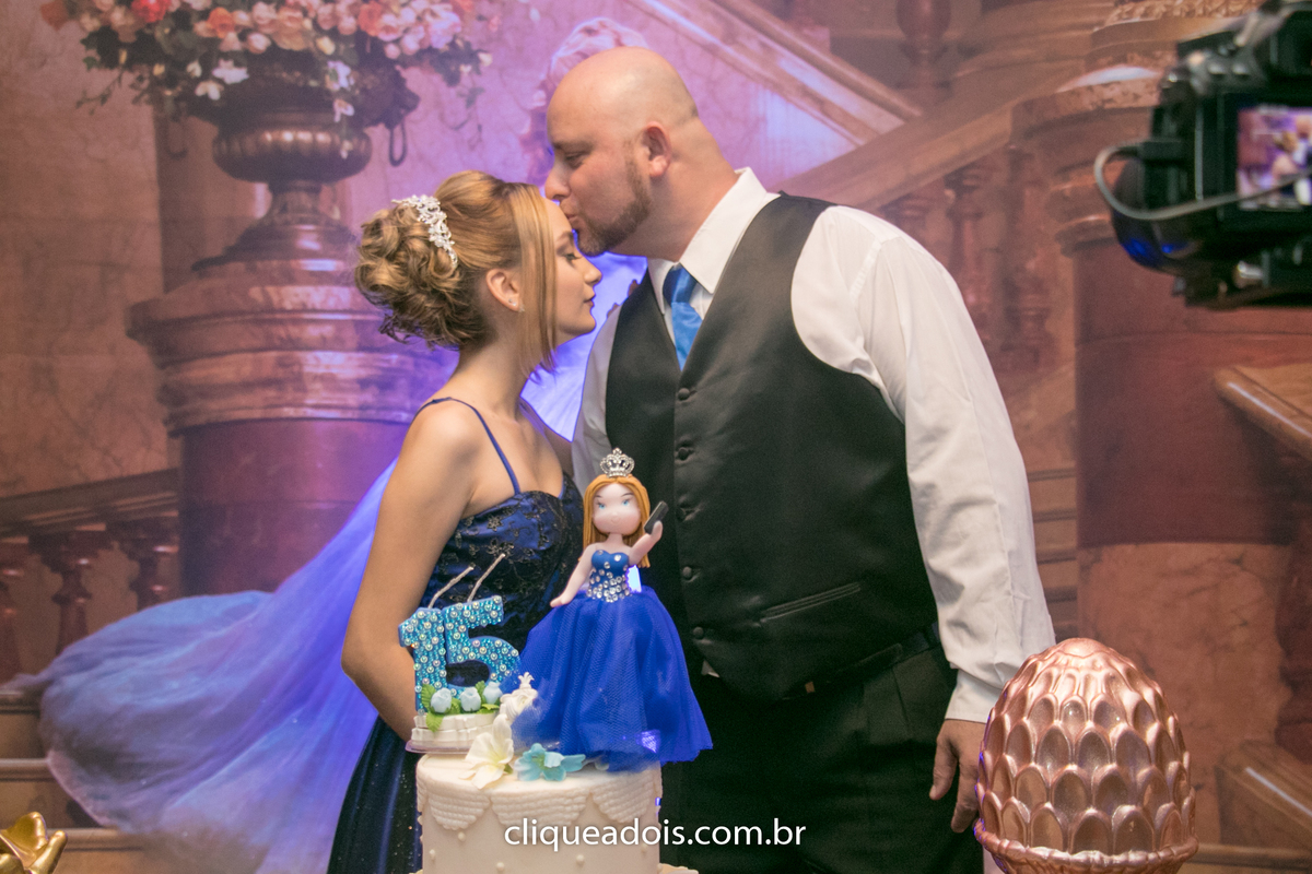 Pai e filha debutante