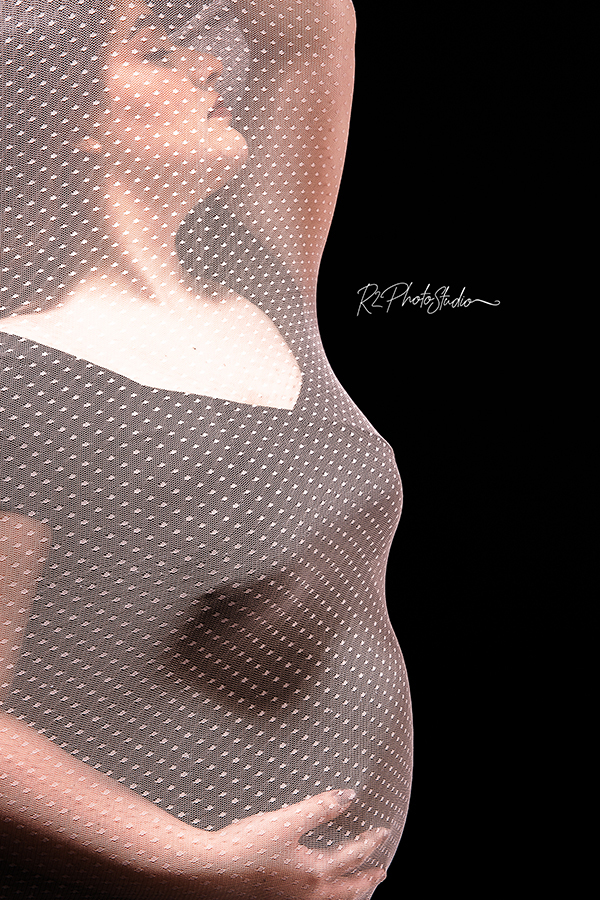 Foto de gestante envolta emrenda