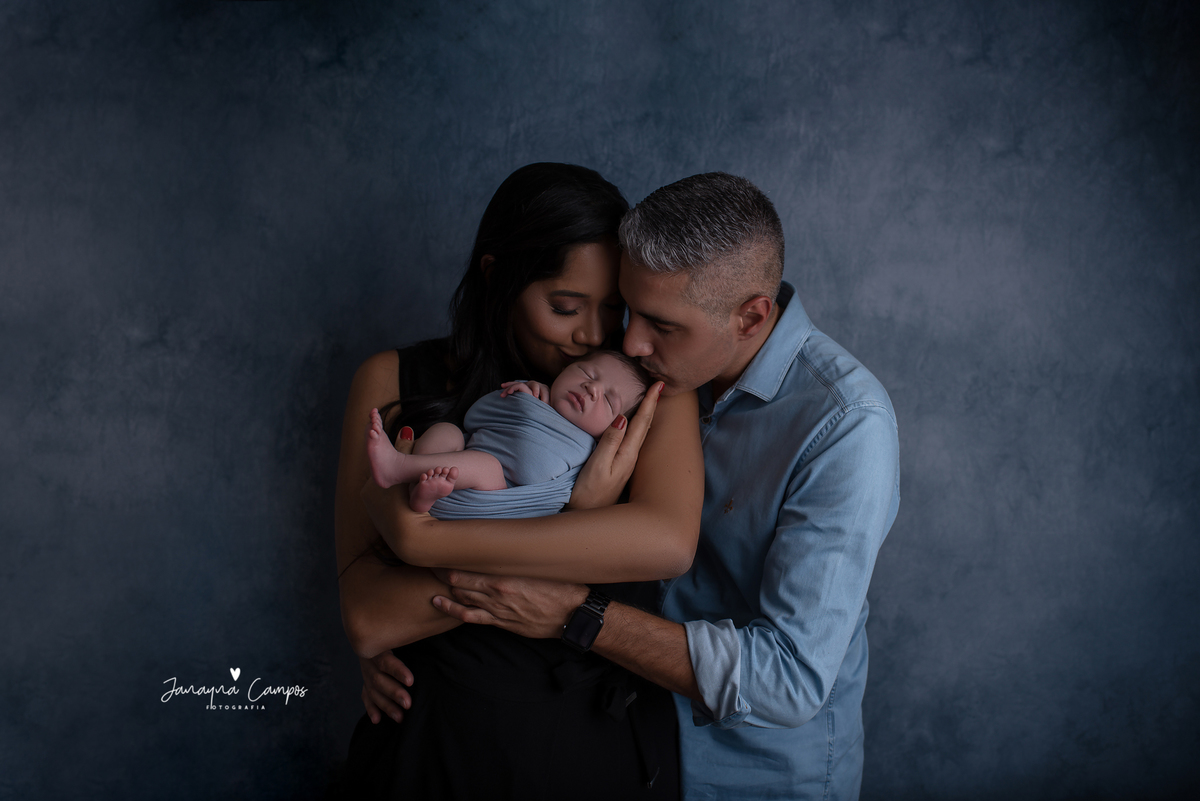 Newborn menino família