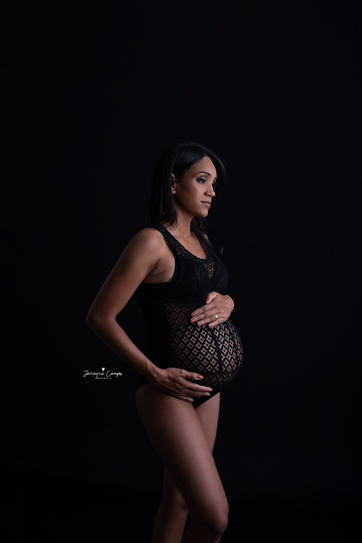 Ensaio gestante boddy preto