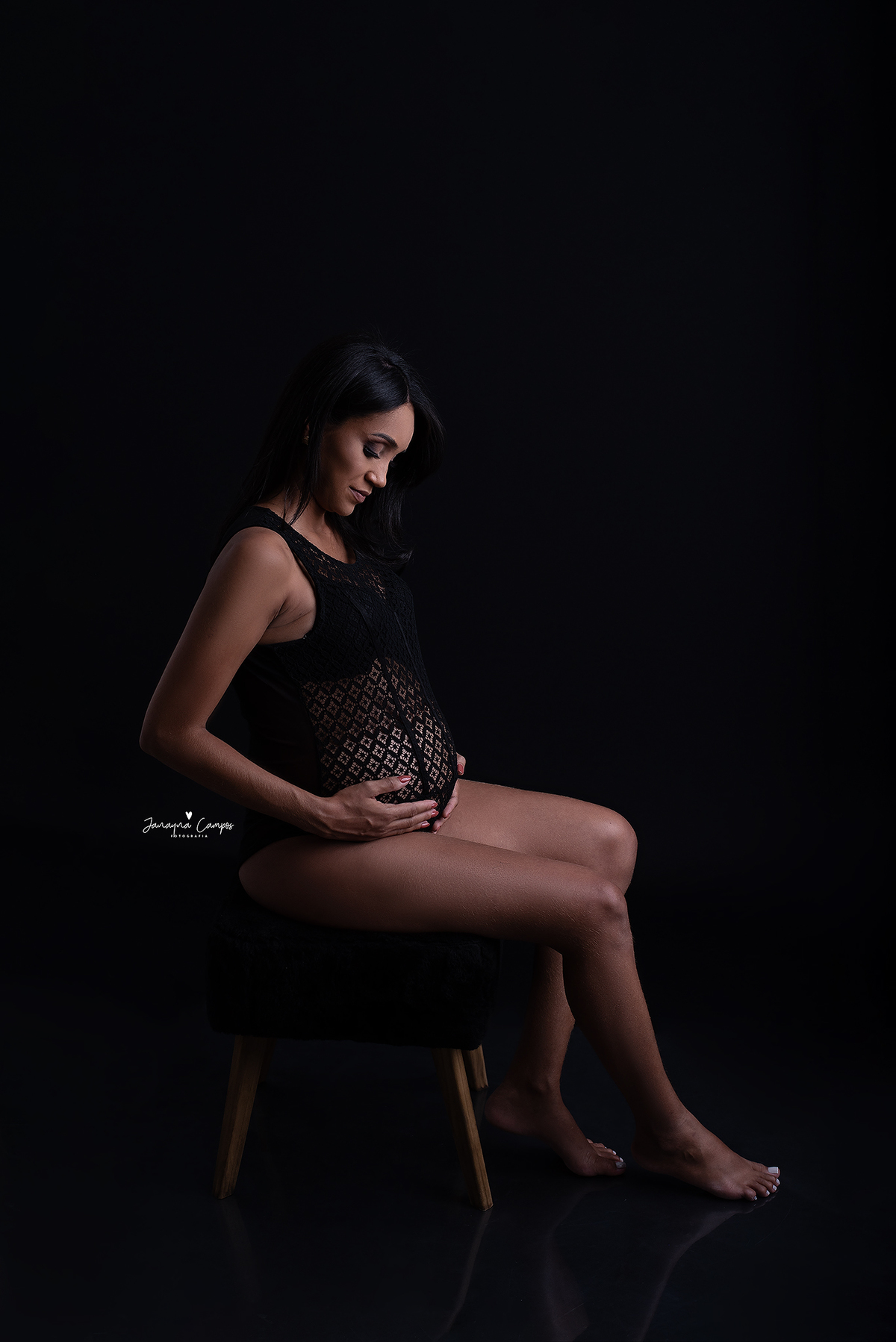 Gestante boddy preto