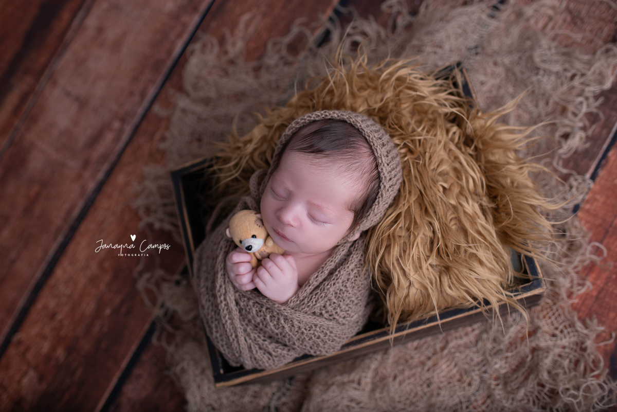 Newborn bebê marrom