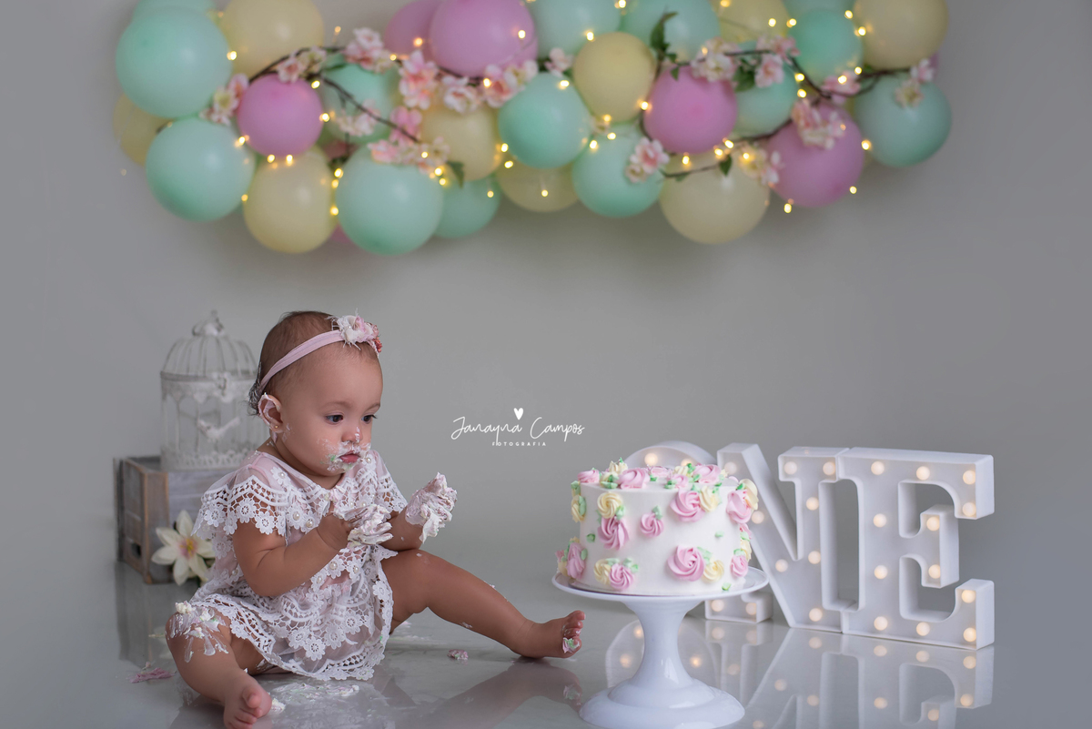 Smash the Cake Jardim Encantado bolo