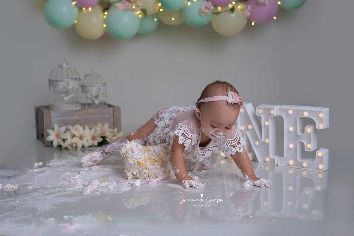 Smash the Cake Jardim Encantado bolo