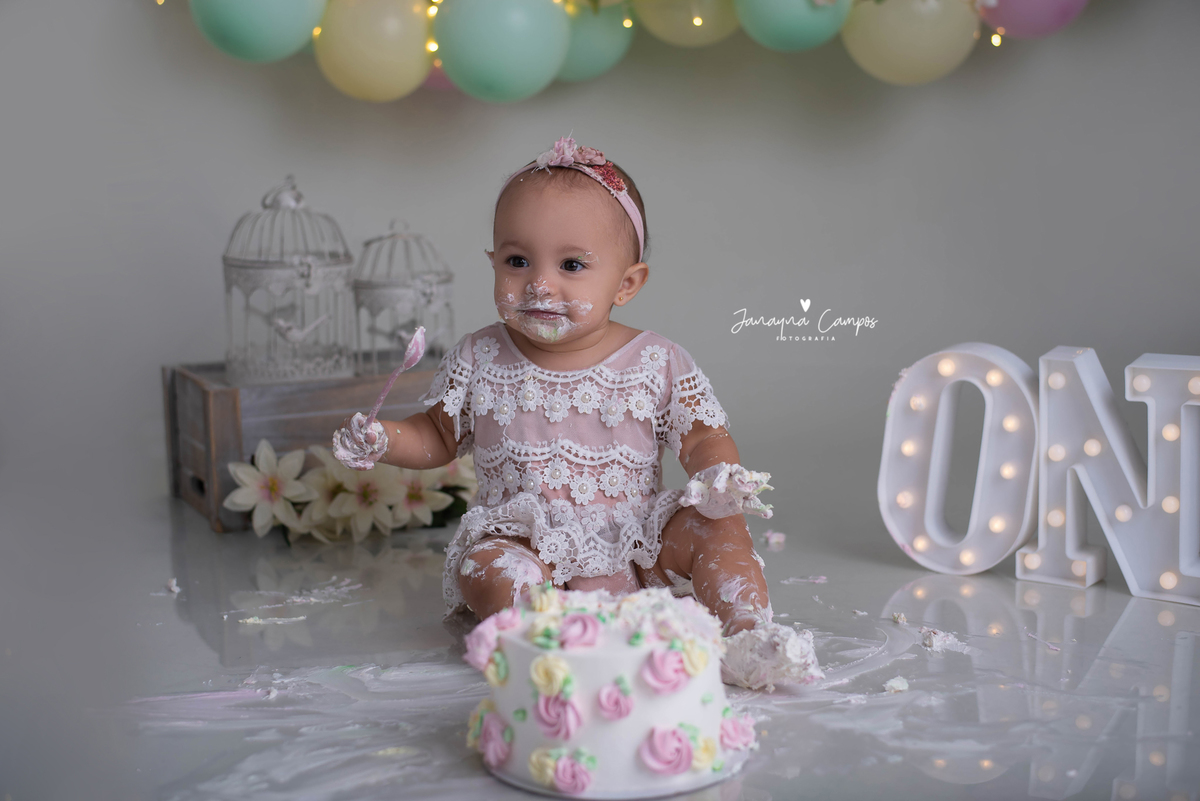 Smash the Cake Jardim Encantado bolo