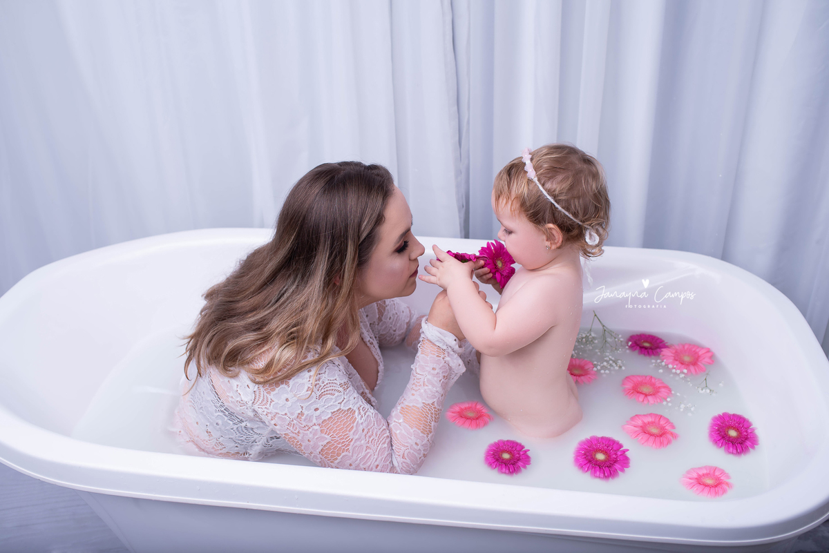 Milk Bath mãe e filha 