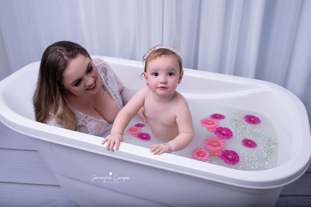 Ensaio dia das mães milk e bath 