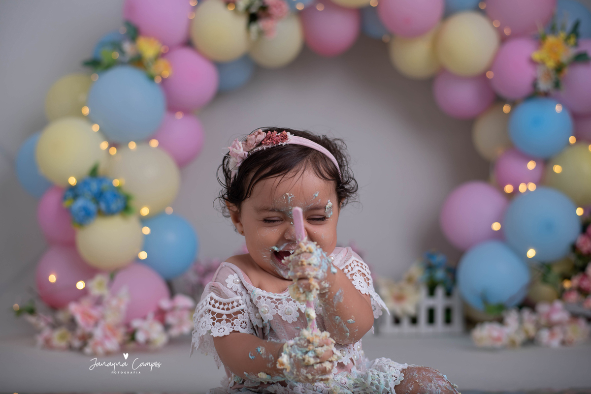 Smash the cake balões 