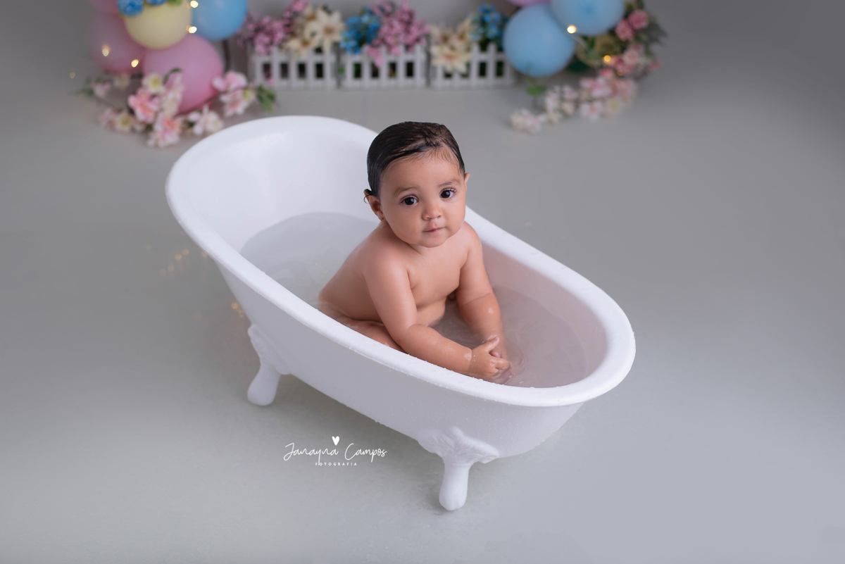 Smash the cake banheira 