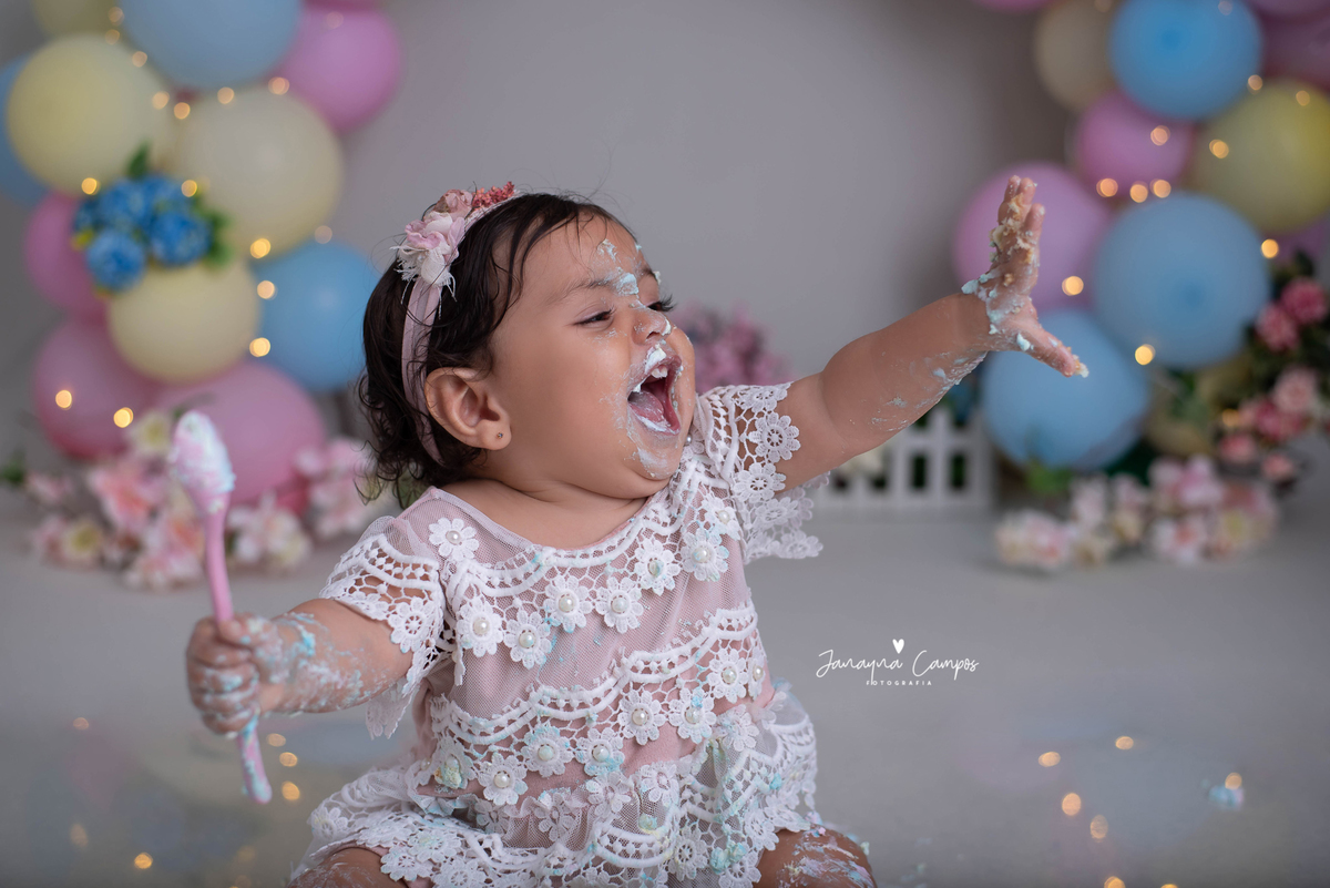 Smash the cake look renda 