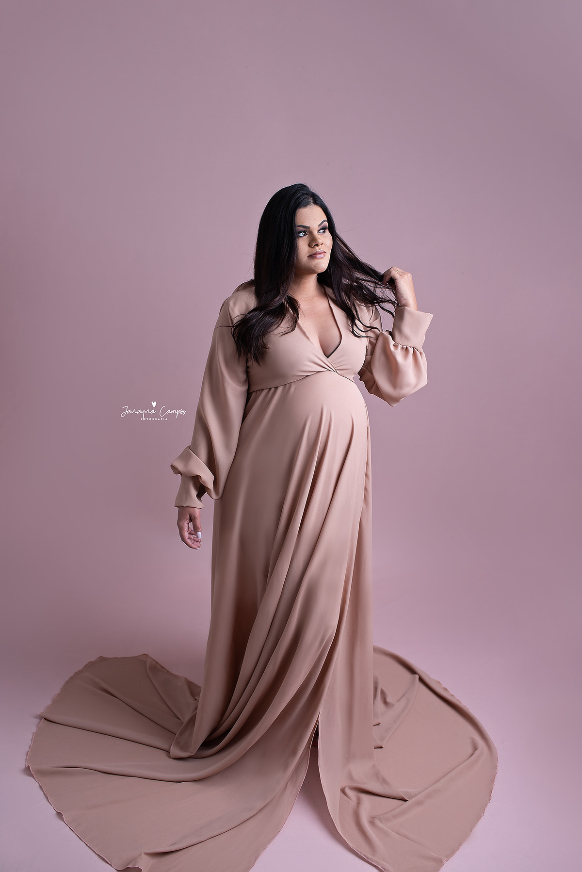 Ensaio Gestante em estúdio