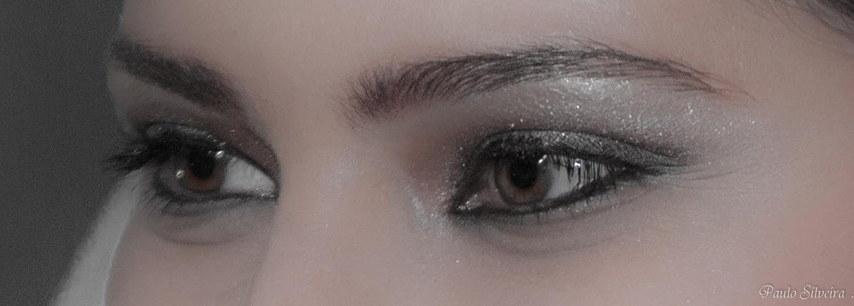 olhar da noiva maquiagem linda