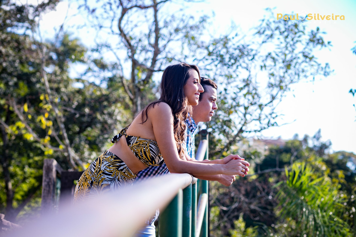 paisagem ao sol noivos - cachoeira véu das noivas