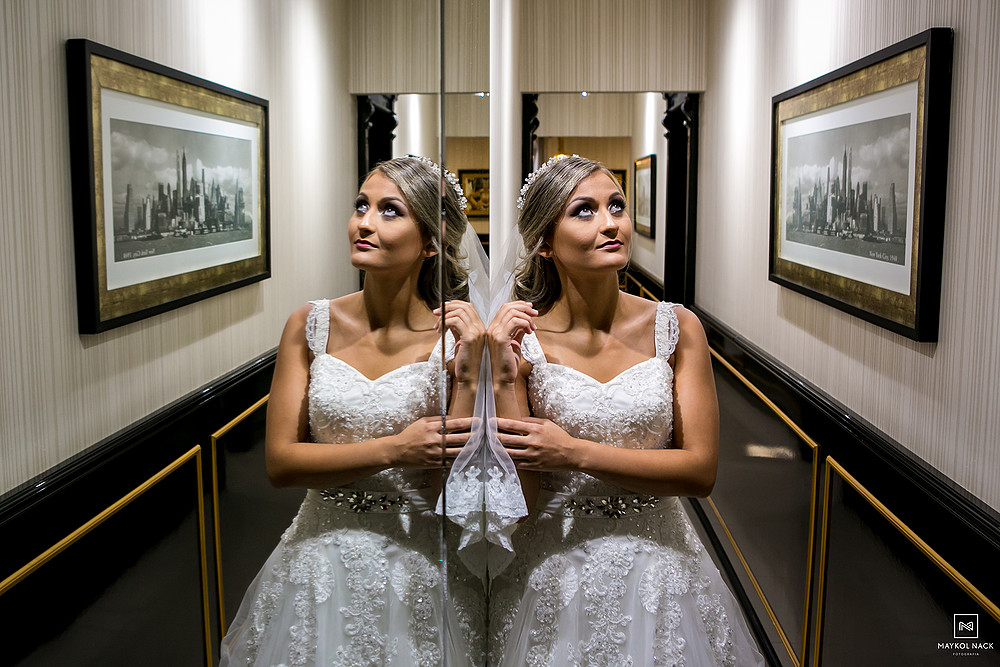 cabelo de noiva tubarão