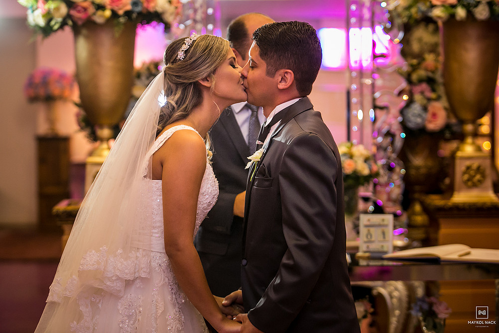 beijo de casamento
