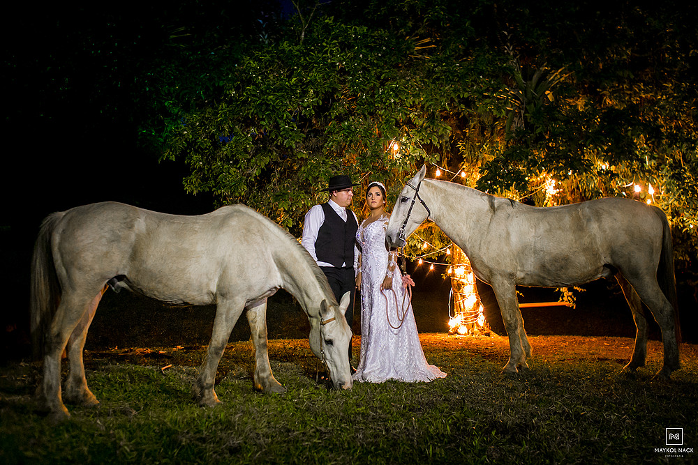 cavalos brancos ensaio de noivos