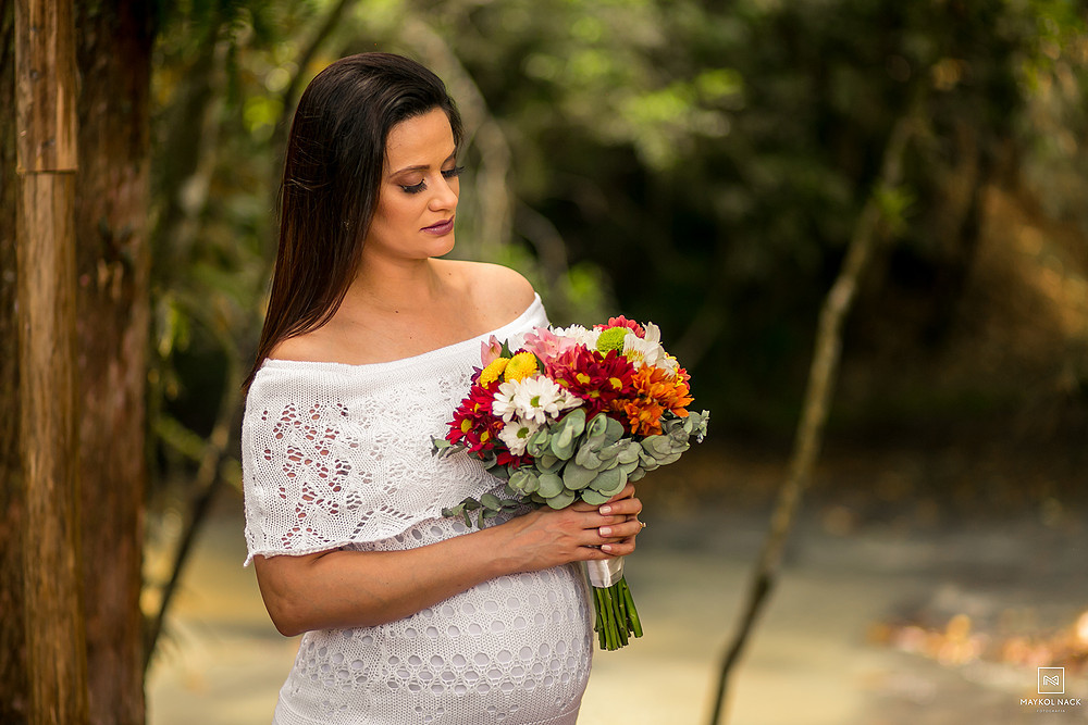 ideias de fotos com buquê de flores