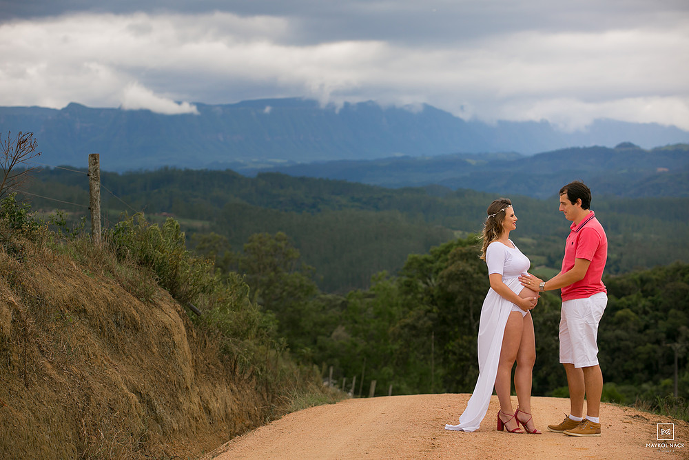 fotógrafo de gravidez na serra