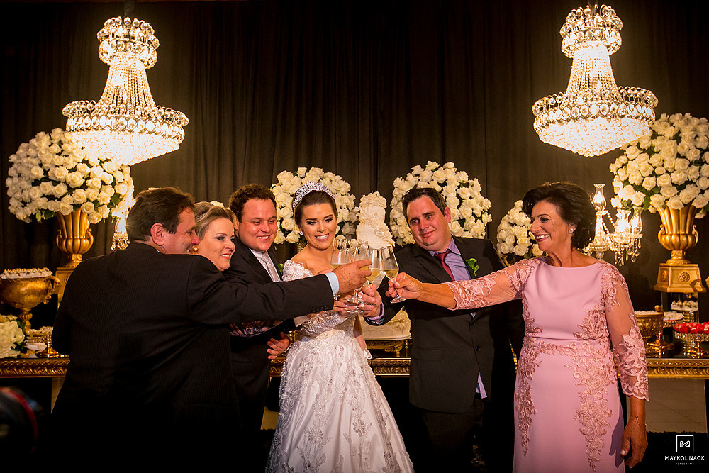 brinde dos noivos casamento nova veneza