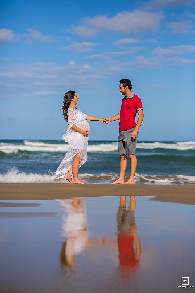 book de gravidez na praia