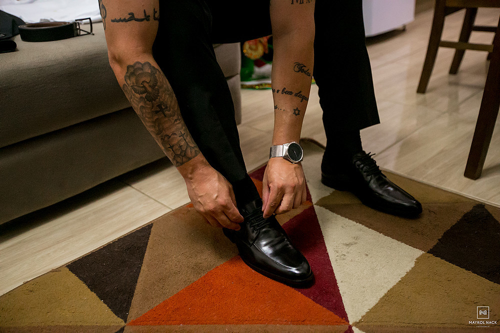 sapato de noivo em braço do norte