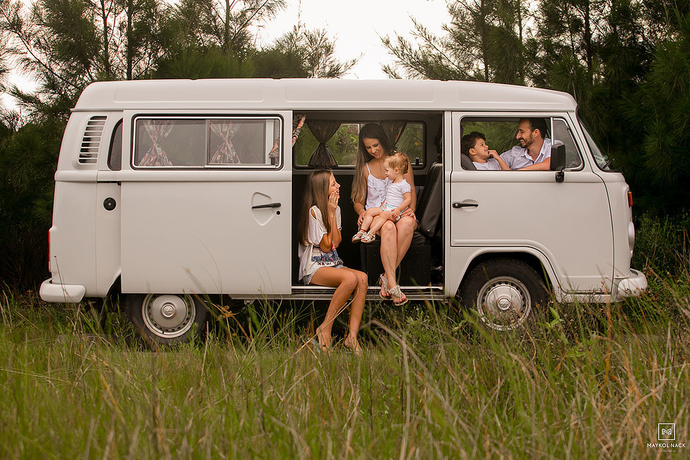 ensaio com a kombi