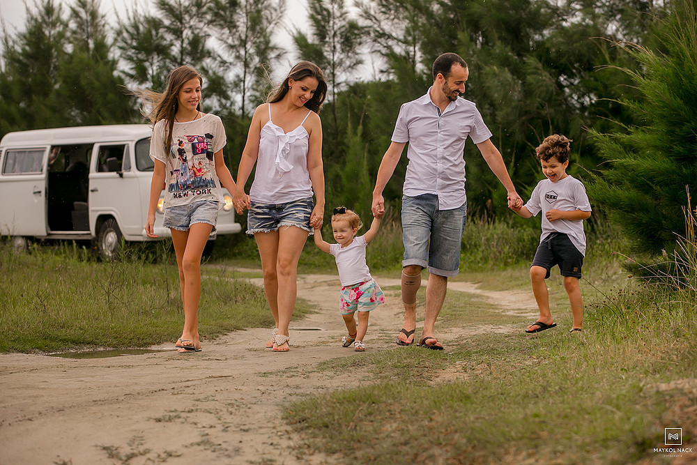 ensaio de casal família kombi
