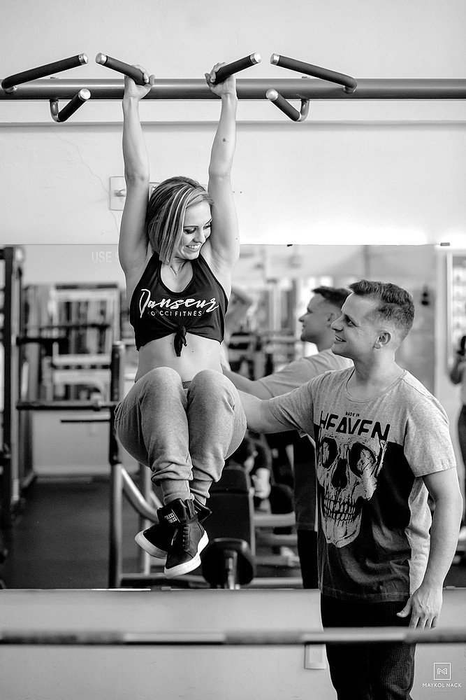 fotos de noivos na academia