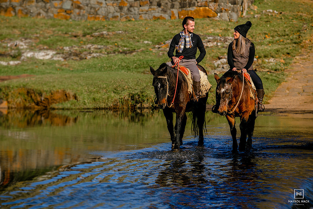 ensaio com cavalos serra catarinense