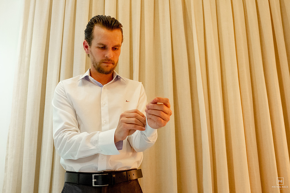 preparativos do noivo